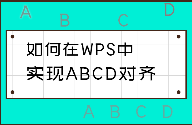 如何在WPS中实现ABCD对齐
